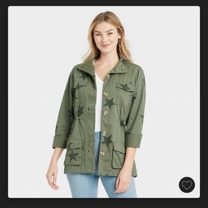 Women’s long sleeve olive jacket size small